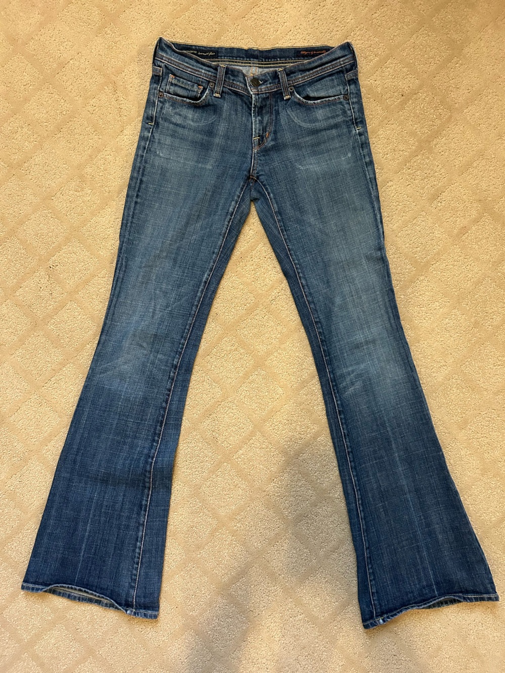 Citizens Of Humanity Mid-Blue Flare Jeans